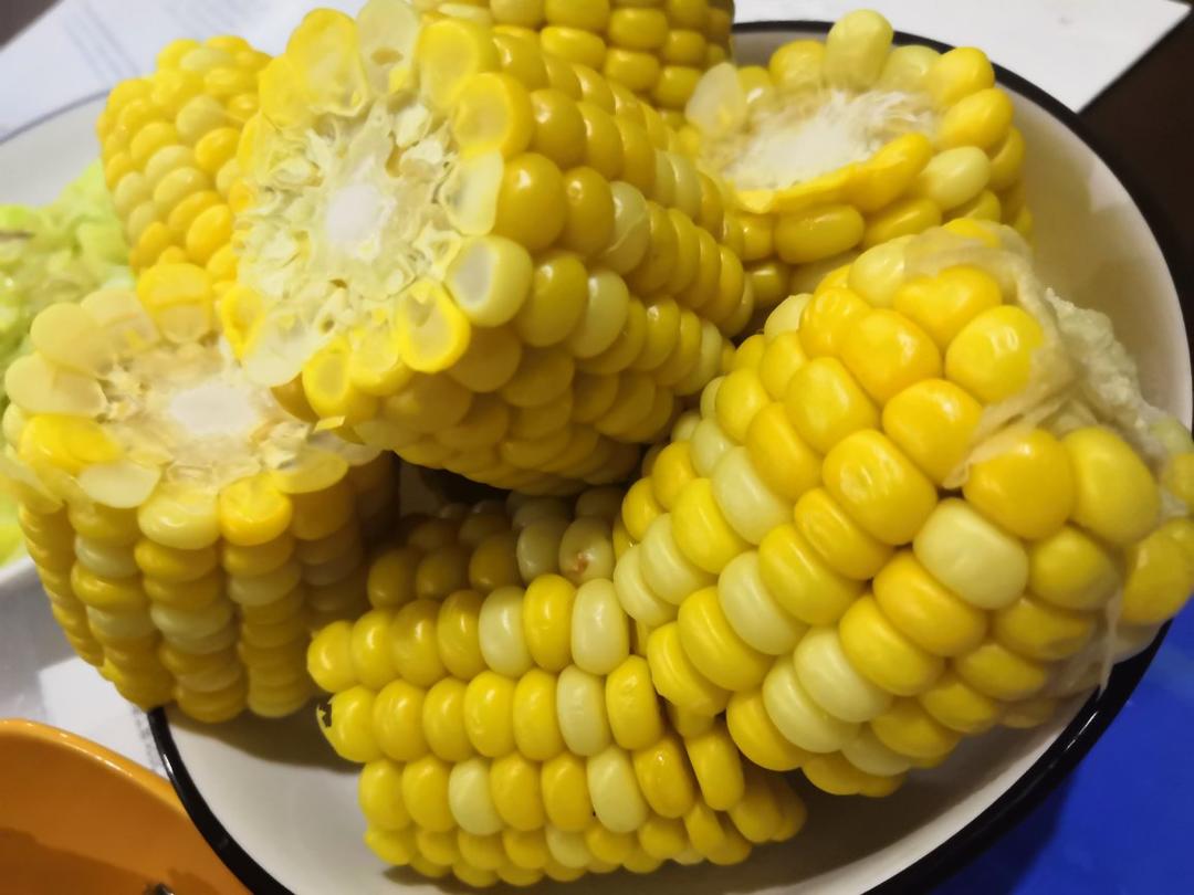清煮甜玉米