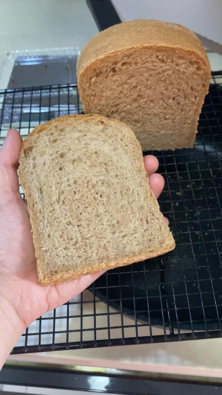 双种芝麻全麦吐司 100%全麦 烫种+波兰种