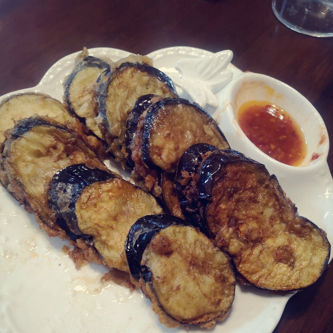 香炸茄盒-家乡的味道 Stuffed Fried Eggplant with Pork
