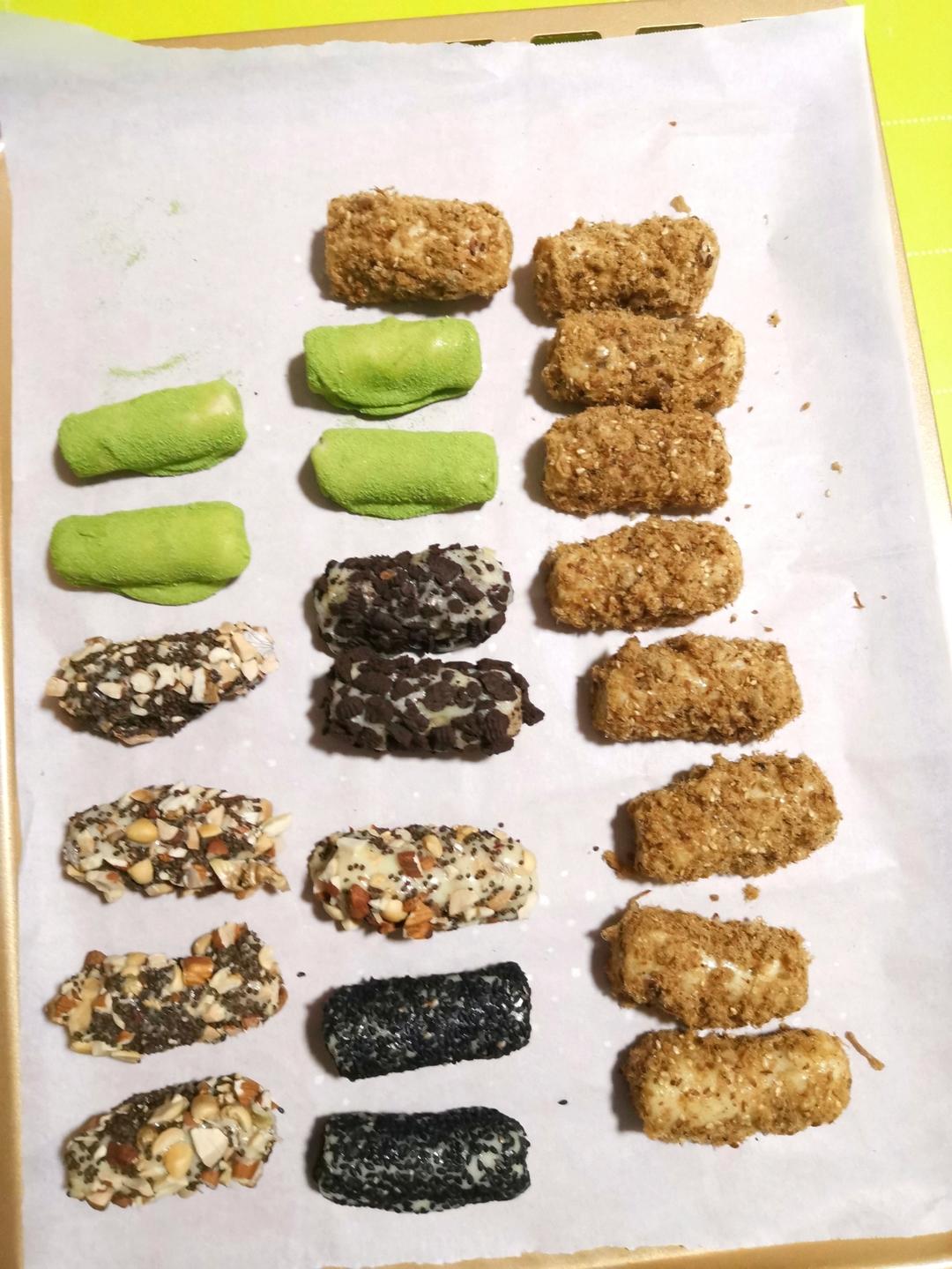 🔥招牌网红奶酥蛋卷｜一次搞定4种口味｜快手0失败｜无需烤箱