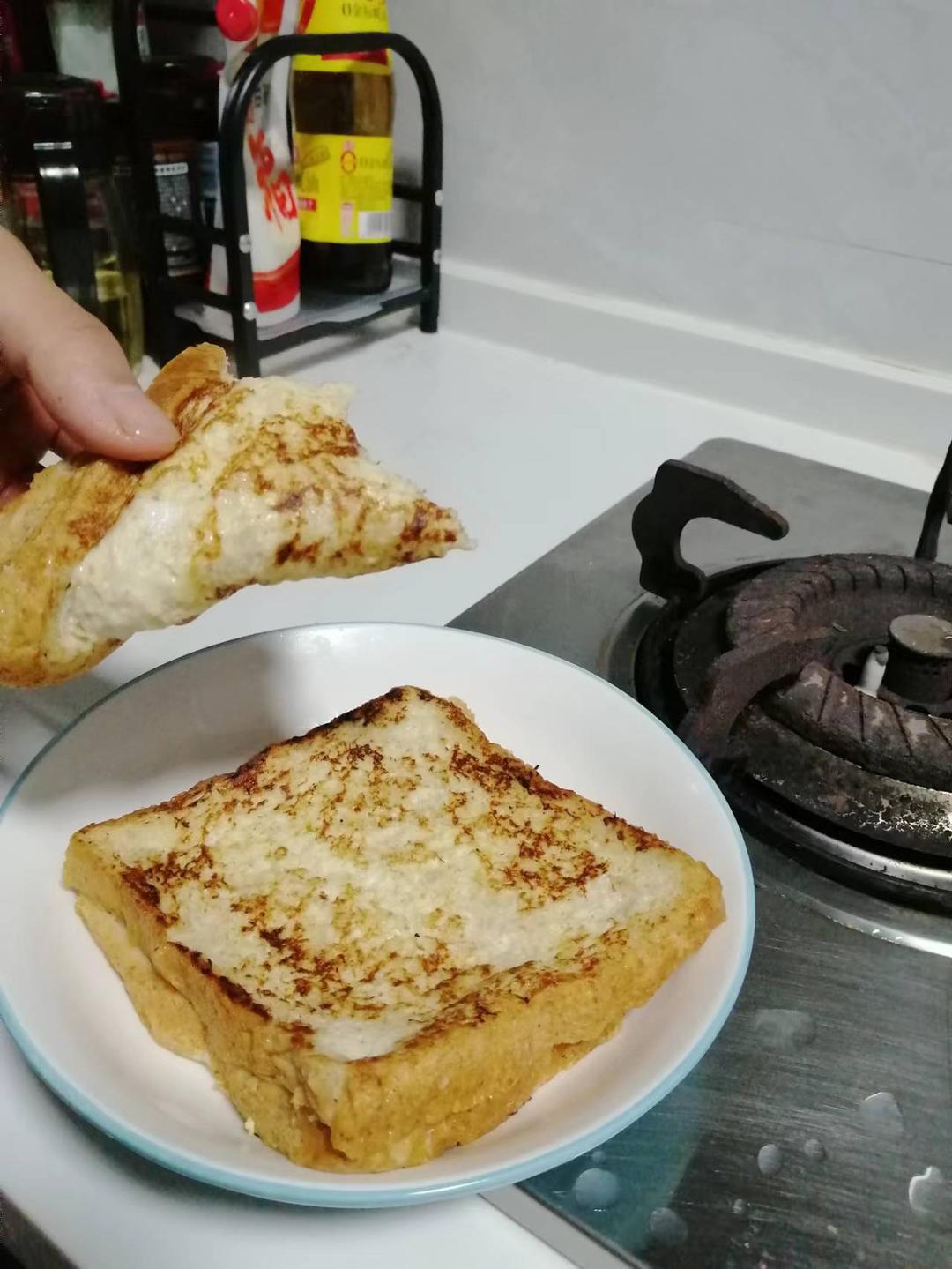 港式西多士（煎牛奶鸡蛋吐司🍞）