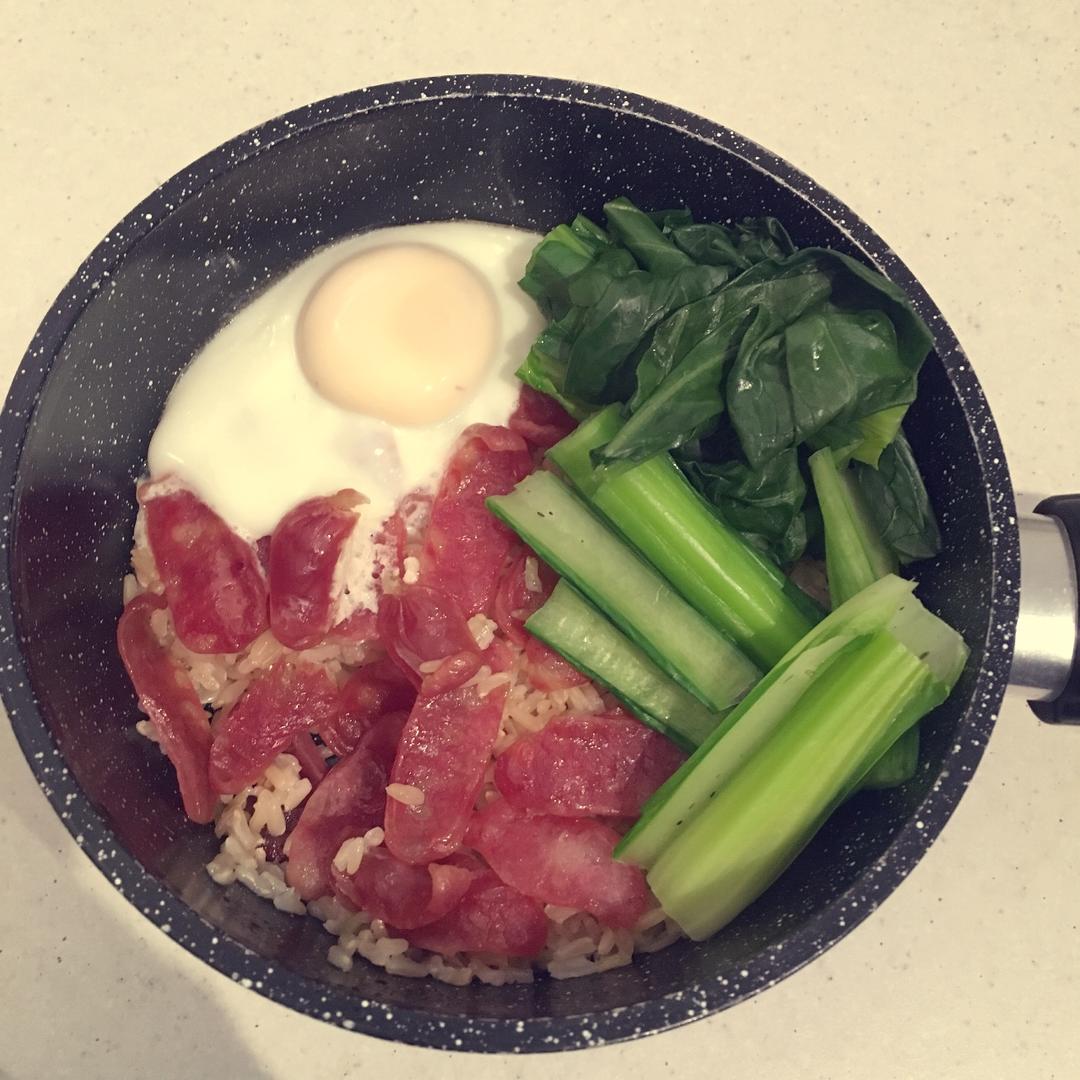 最爱腊味煲仔饭（一人食）（快手版）