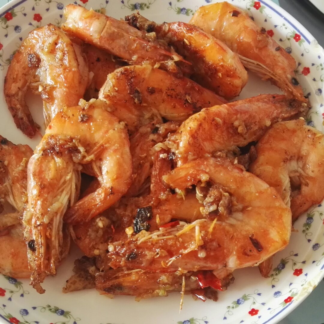 蒜蓉椒盐虾