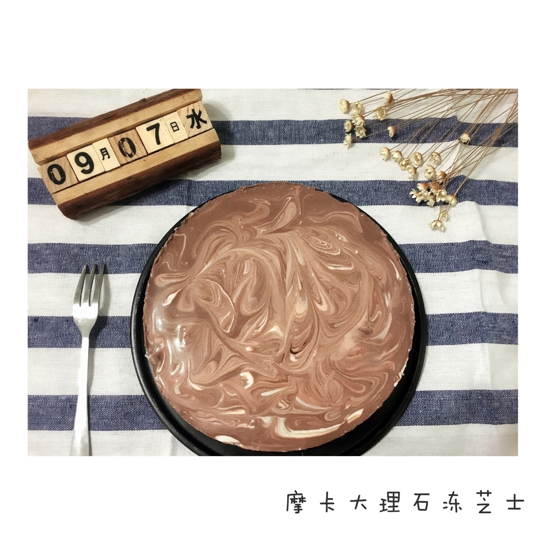 摩卡大理石冻芝士蛋糕