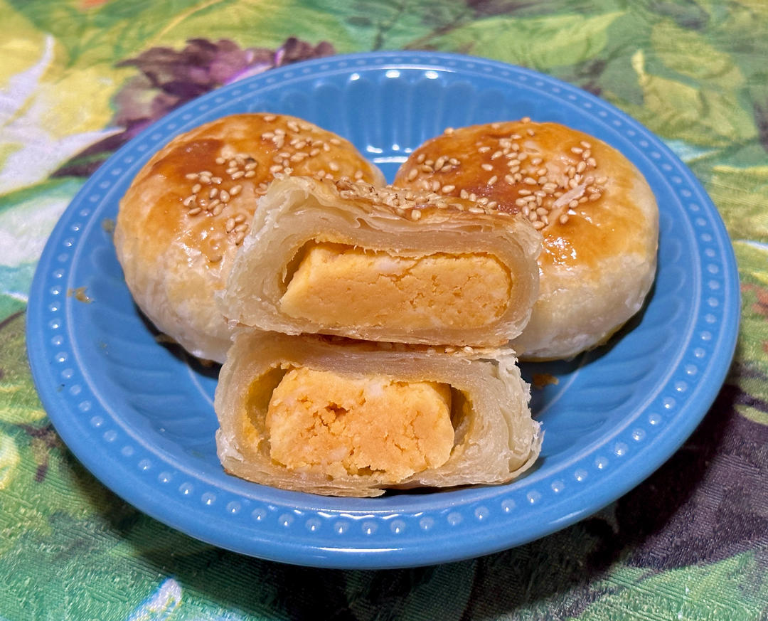 黄庄月饼｜金沙蛋黄酥皮月饼