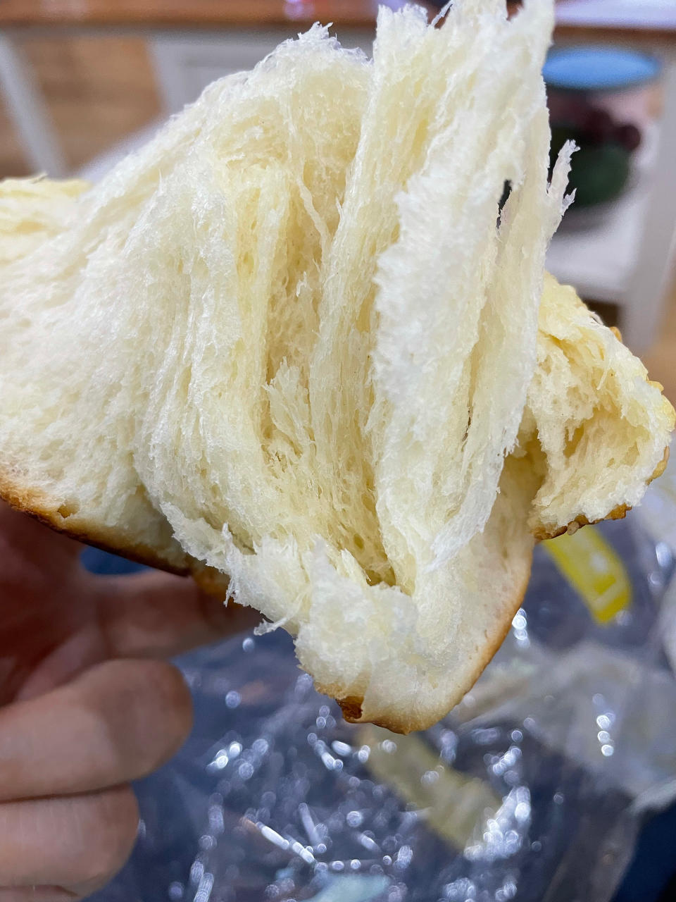 🔥只需一发的手撕吐司面包    (附手套膜厨师机版)