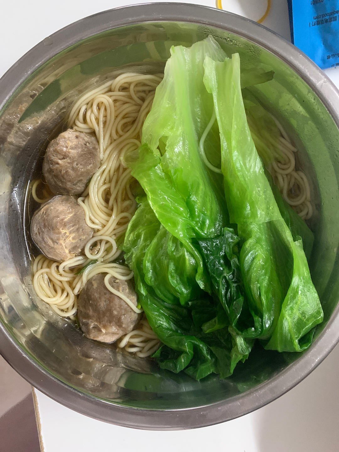 葱油小面～汤都喝光