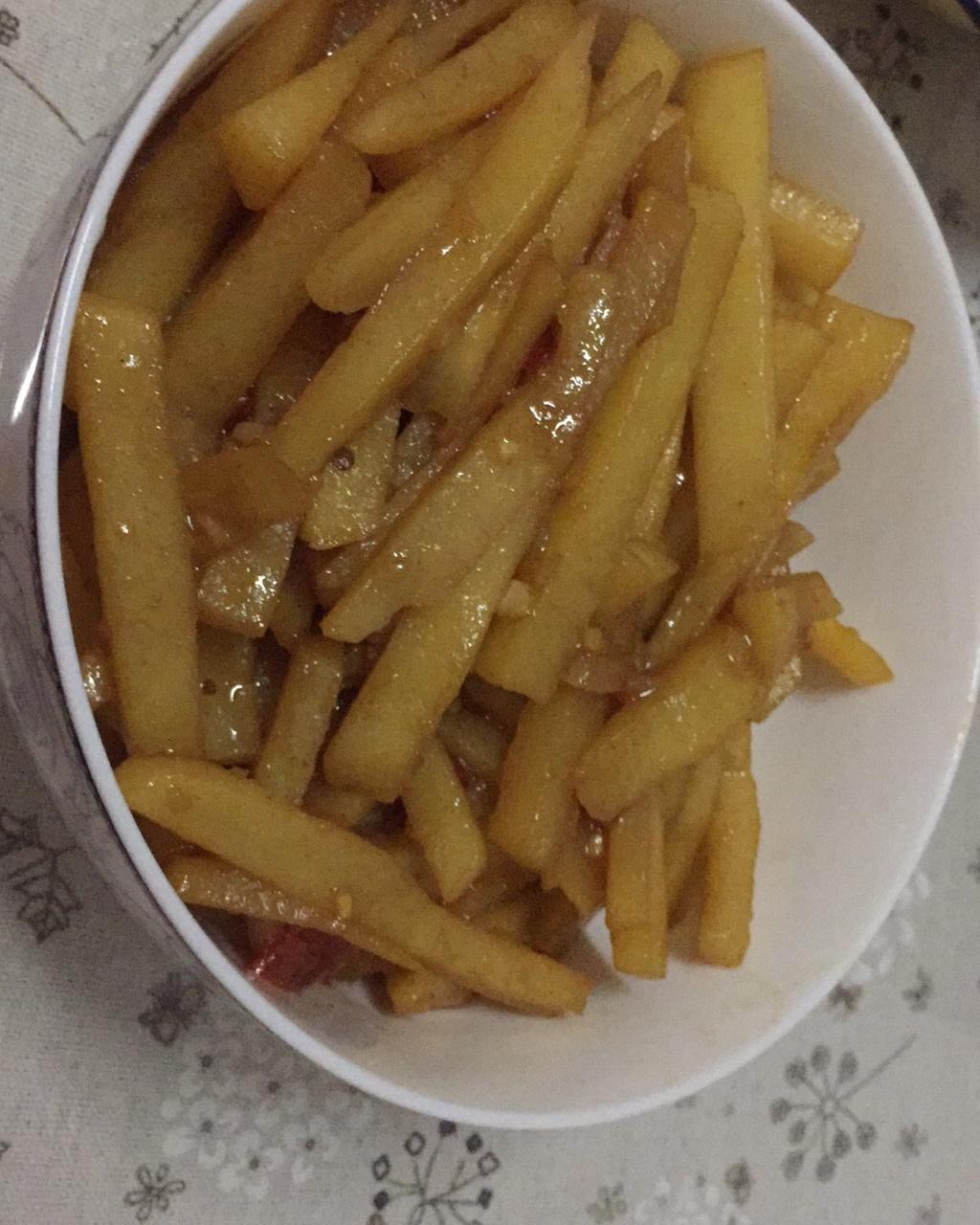 黄羽彤做的酸辣土豆