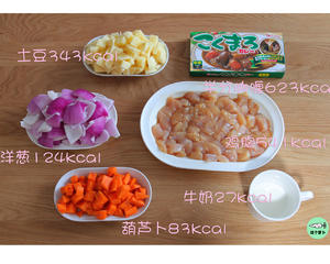 【400kcal】日式咖喱鸡肉便当的做法 步骤1