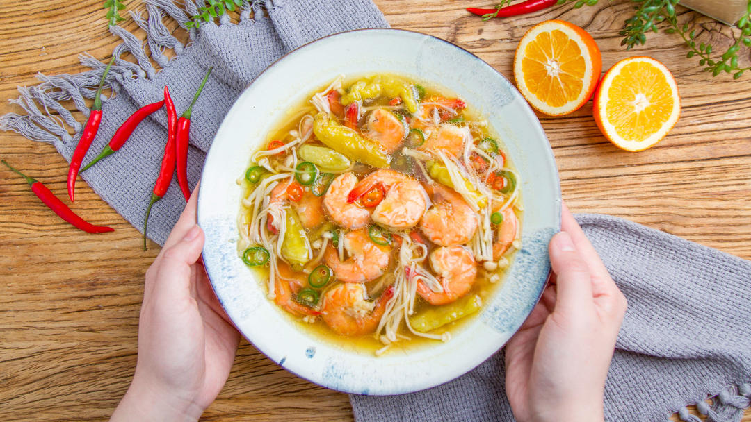 泡椒凤尾虾的做法