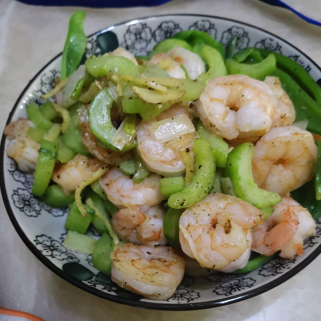 虾仁炒青瓜