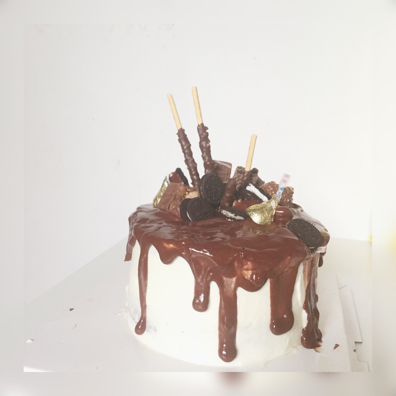风靡欧美的滴落蛋糕~巧克力盛宴dripping cake