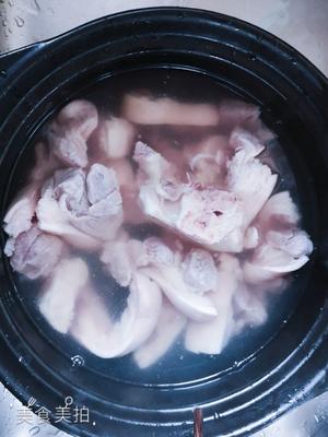 香的砂锅猪脚+甜的猪脚木瓜花生汤（一菜两吃）的做法 步骤1