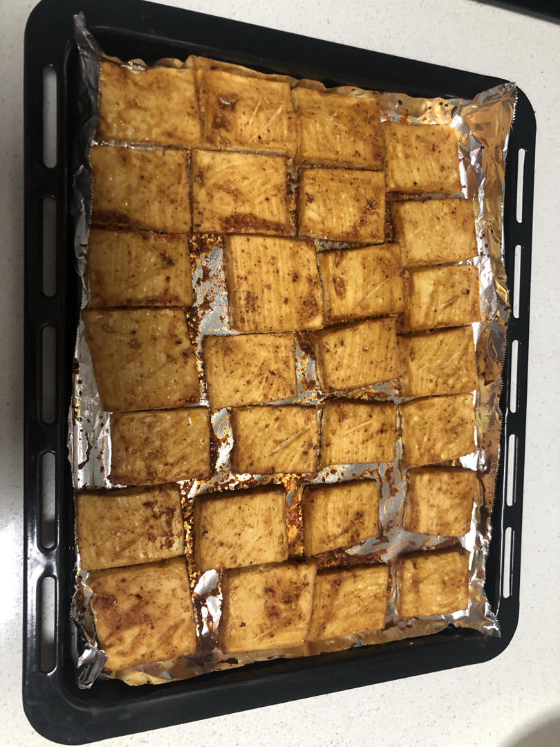 吃吃吃cicicic做的香辣烤豆腐(烤箱版)