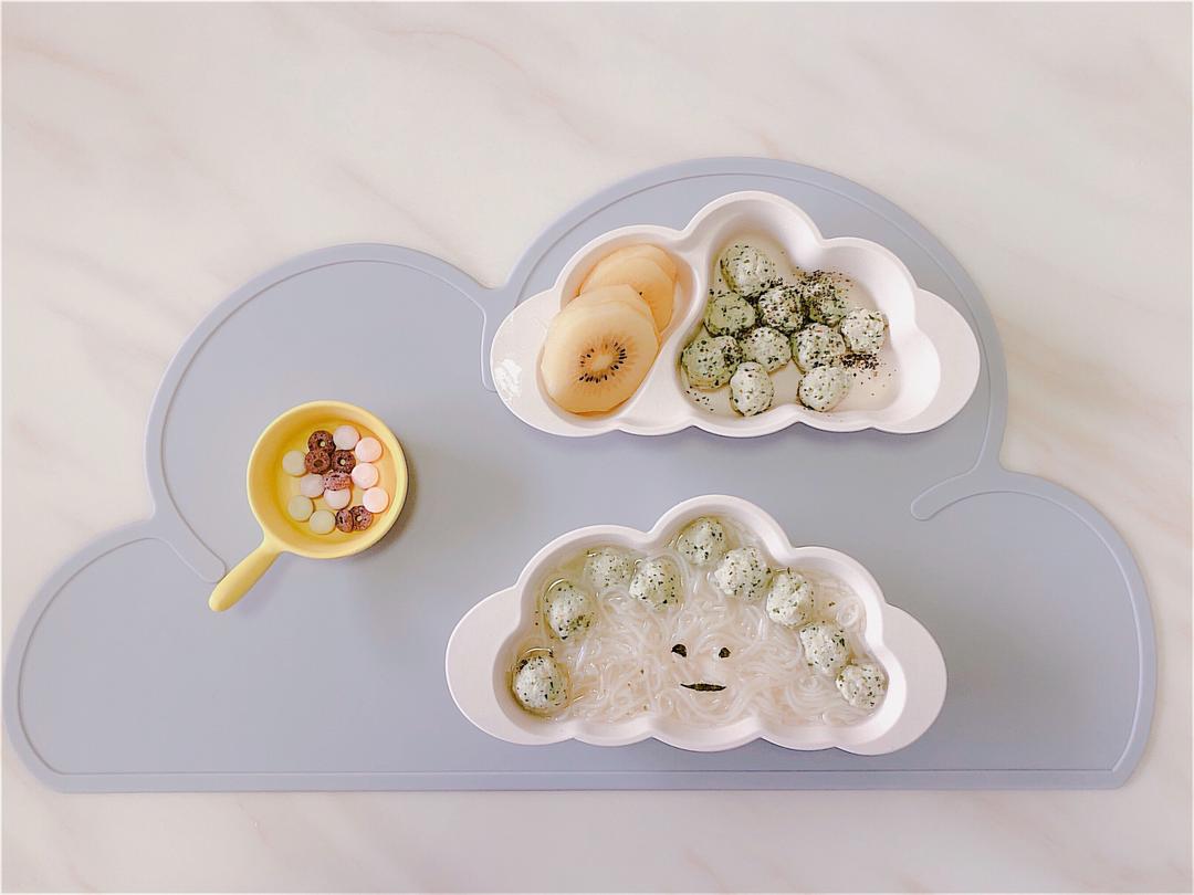 宝宝辅食专治不爱吃青菜的宝宝【青菜虾仁瘦肉丸子面】的做法