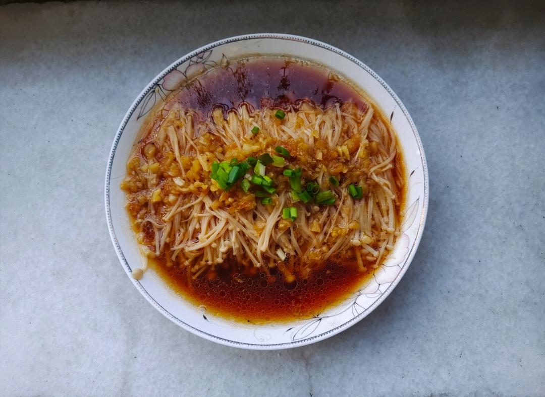 蒜蓉蒸金针菇