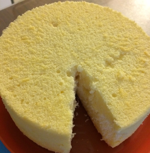 6寸原味戚风蛋糕