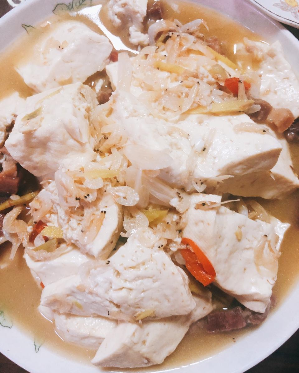 vvjung做的金华火腿烧豆腐