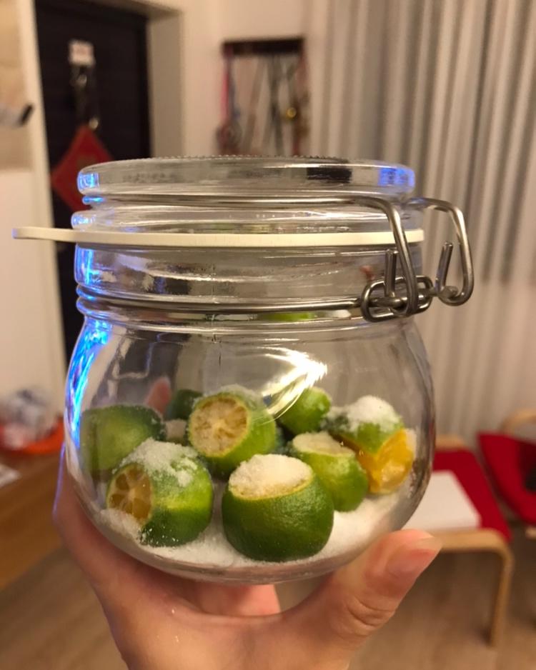 不怕你哦做的咸柠七咸柠檬盐渍青柠