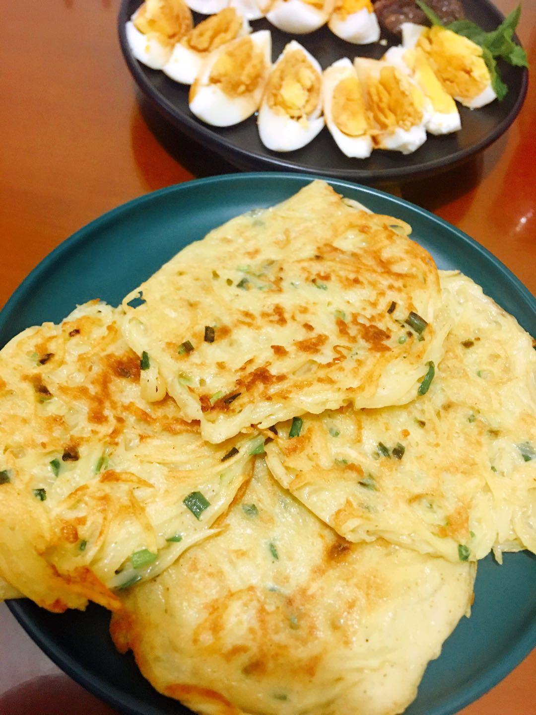 土豆丝鸡蛋饼