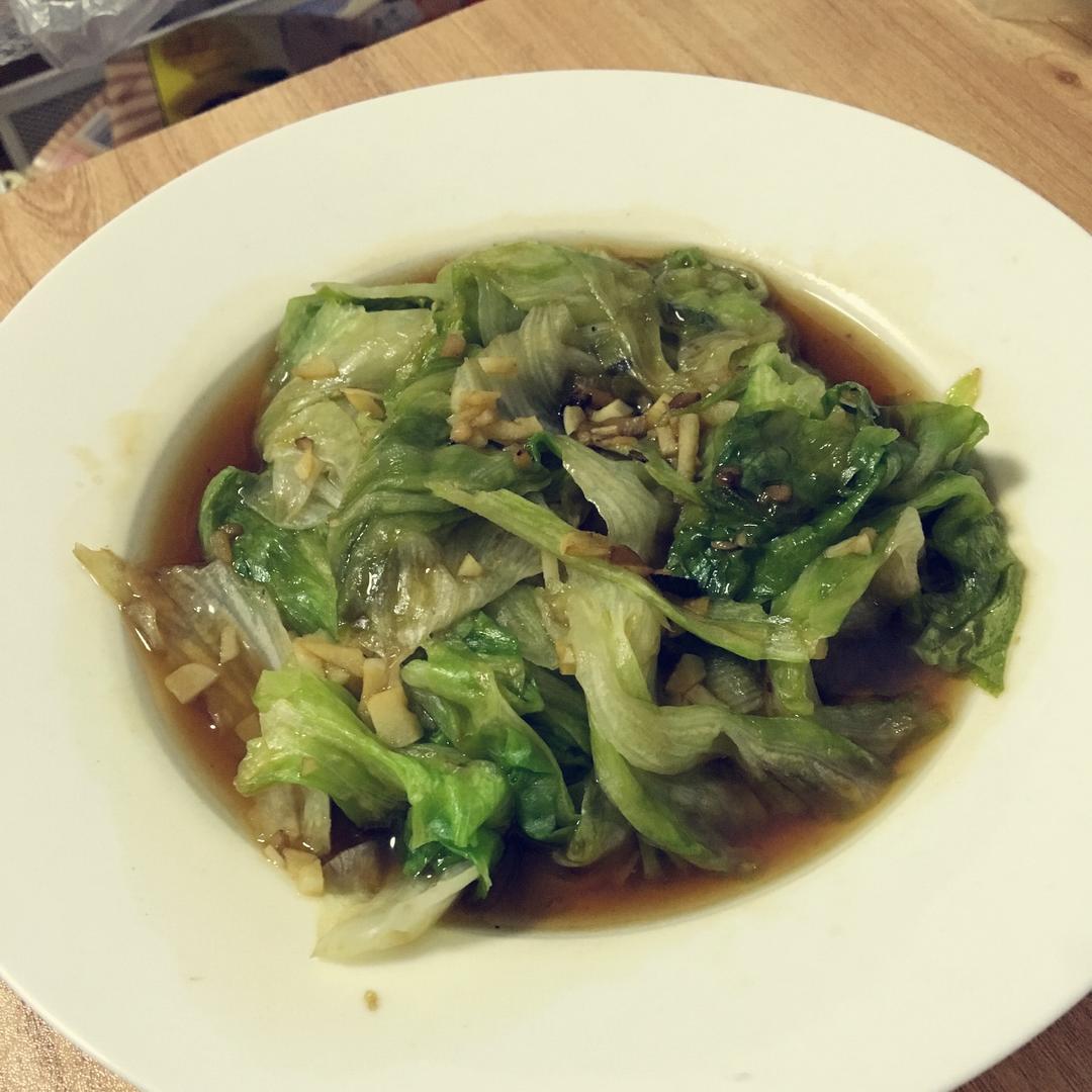 白灼西生菜