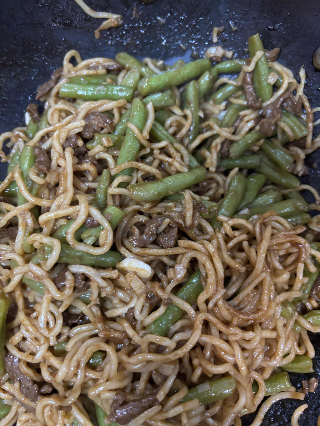 地道老北京扁豆焖面 豆角焖面 太好吃小心吃撑哦