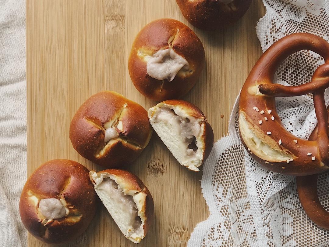 换换口味吧【芋泥碱水球】