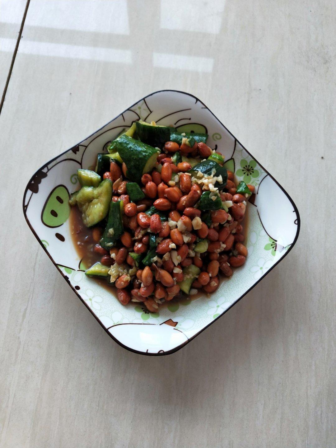 快手凉拌菜之凉拌黄瓜花生米