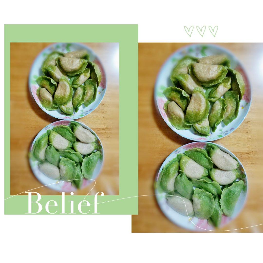 翡翠白玉白菜饺子详细版（附翡翠白玉白菜饺子包法，翡翠白玉饺子皮两种制法，面包机和面，翡翠白玉烧卖，各种馅料搭配）