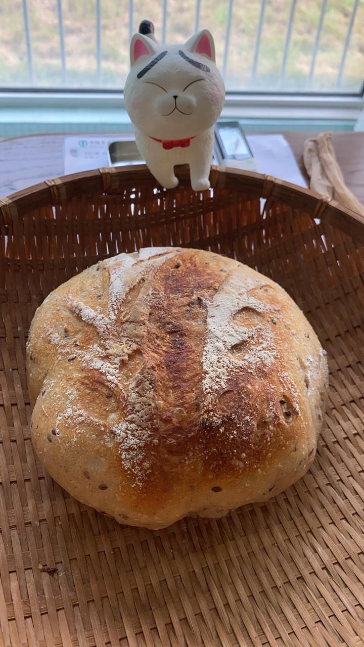 无糖无油的全麦欧包