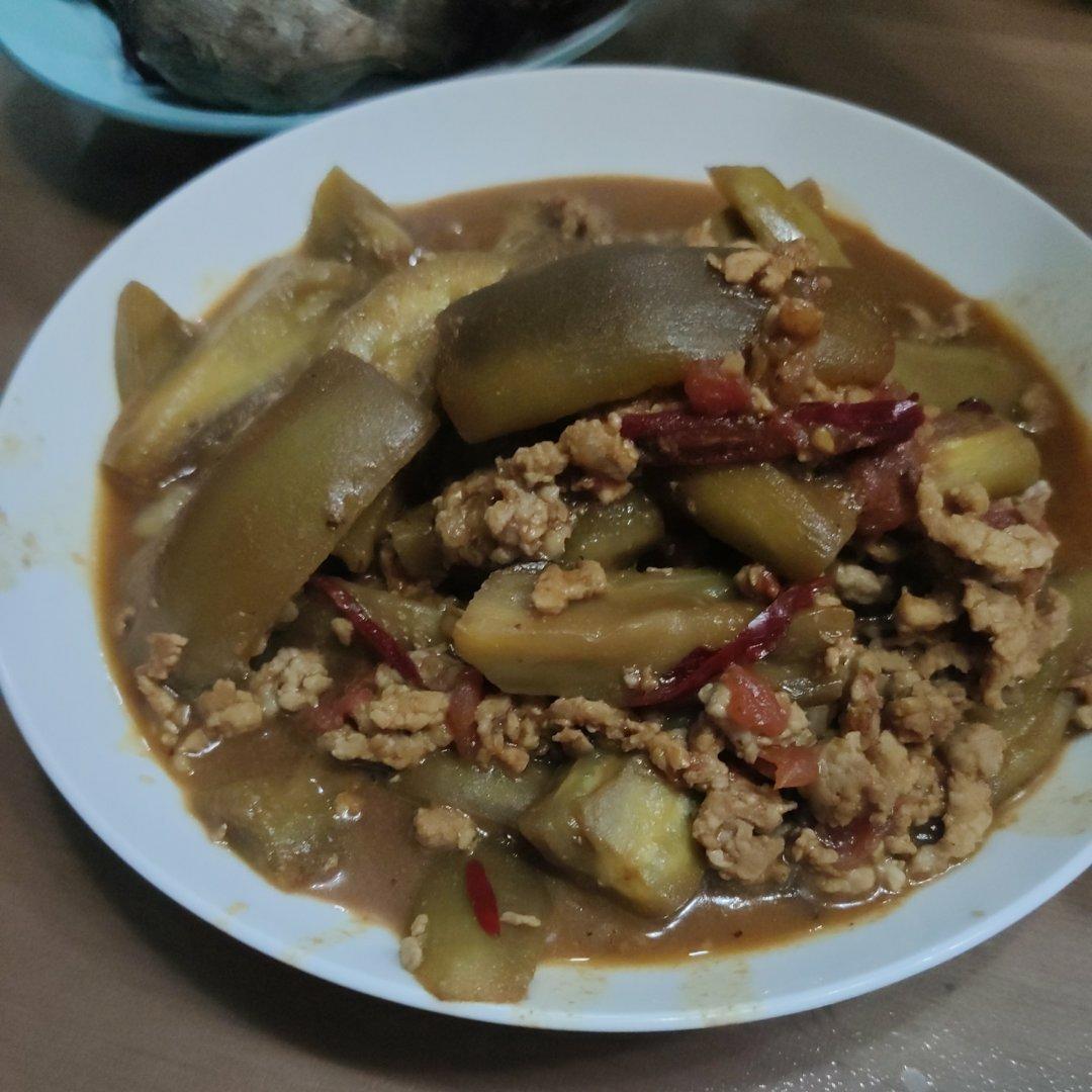 红烧肉沫茄子