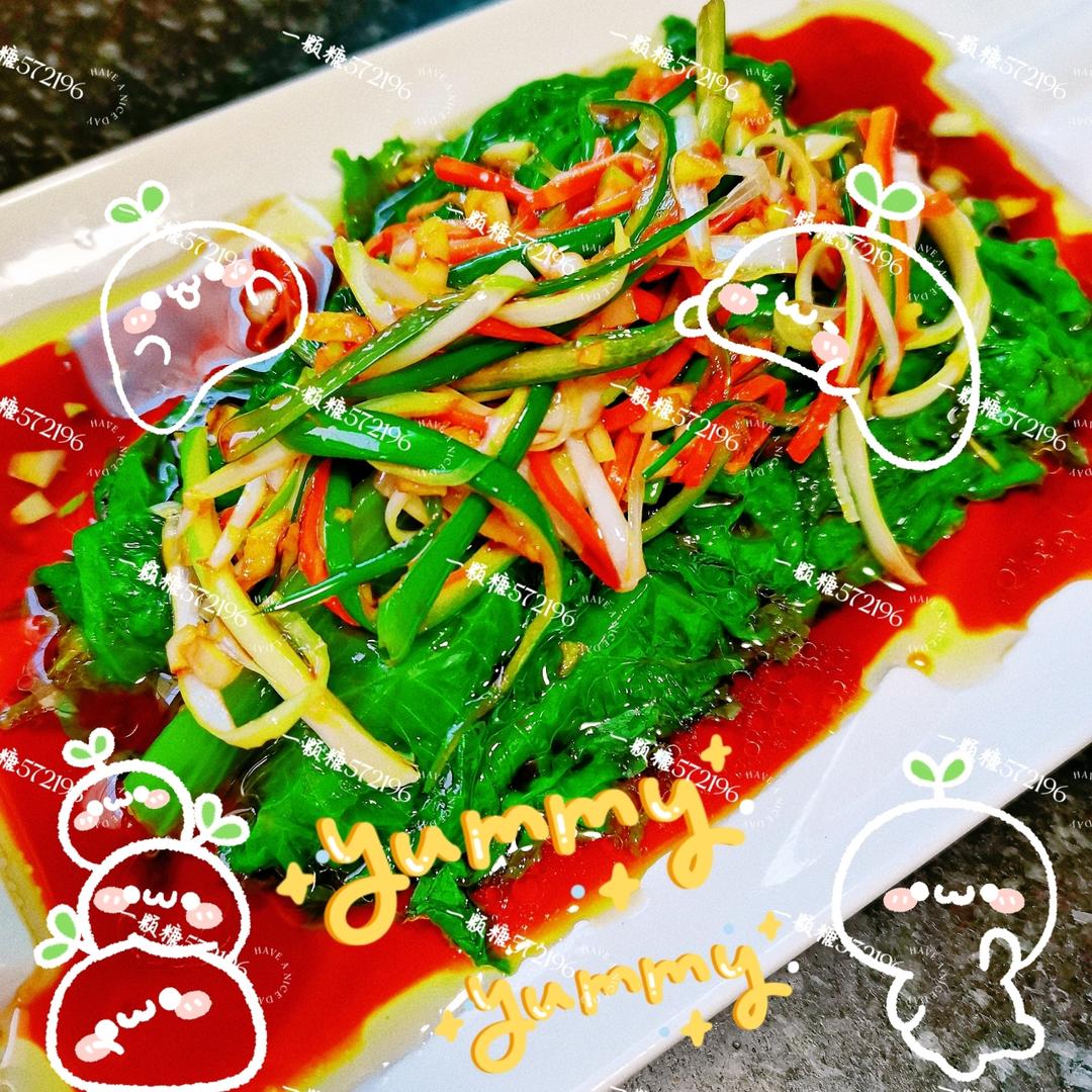 简单好吃☆凉拌生菜☆的做法