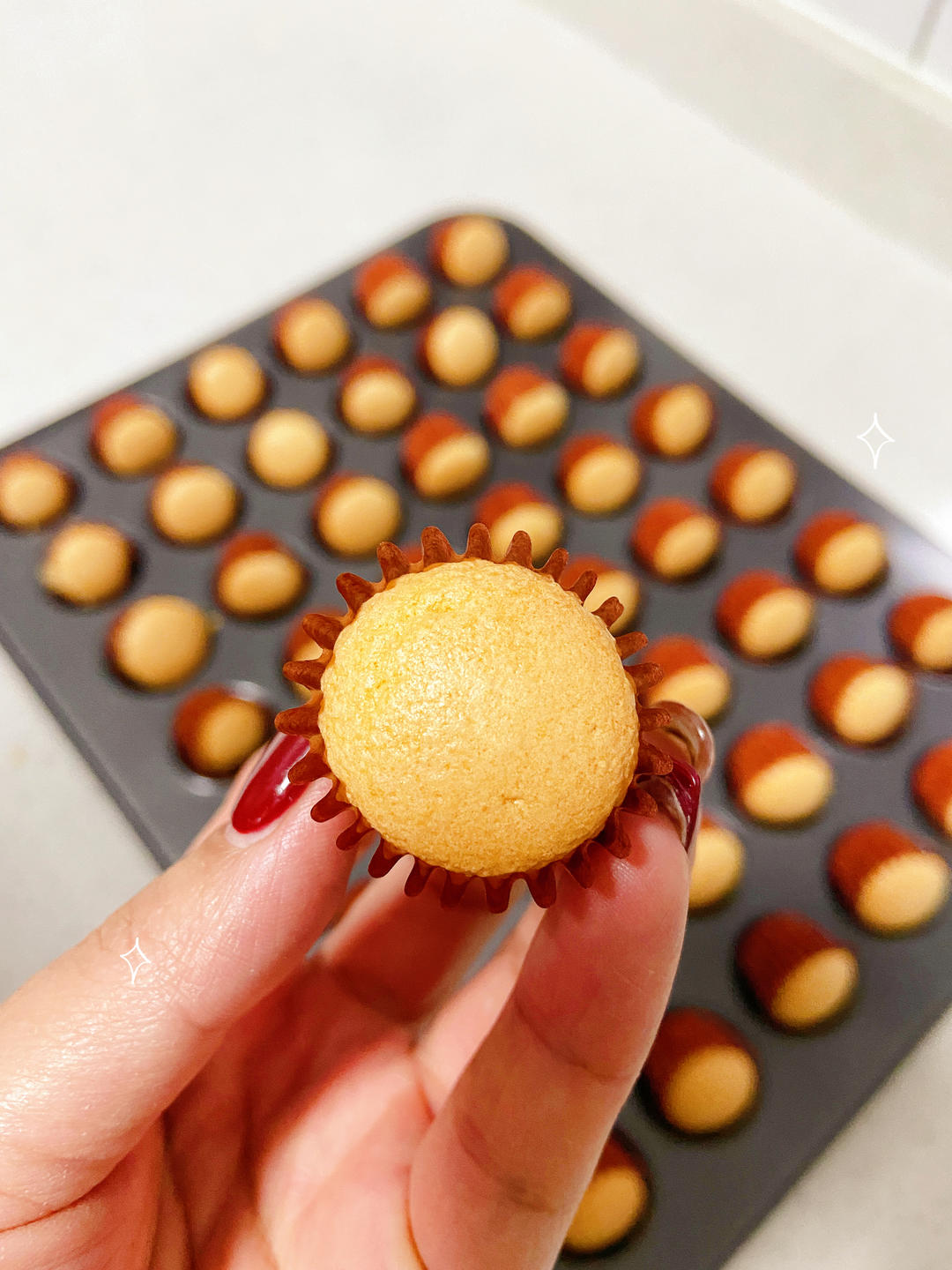 《Tinrry+》香草/抹茶/可可迷你戚风杯子小蛋糕，不用烫面也能湿润哦~