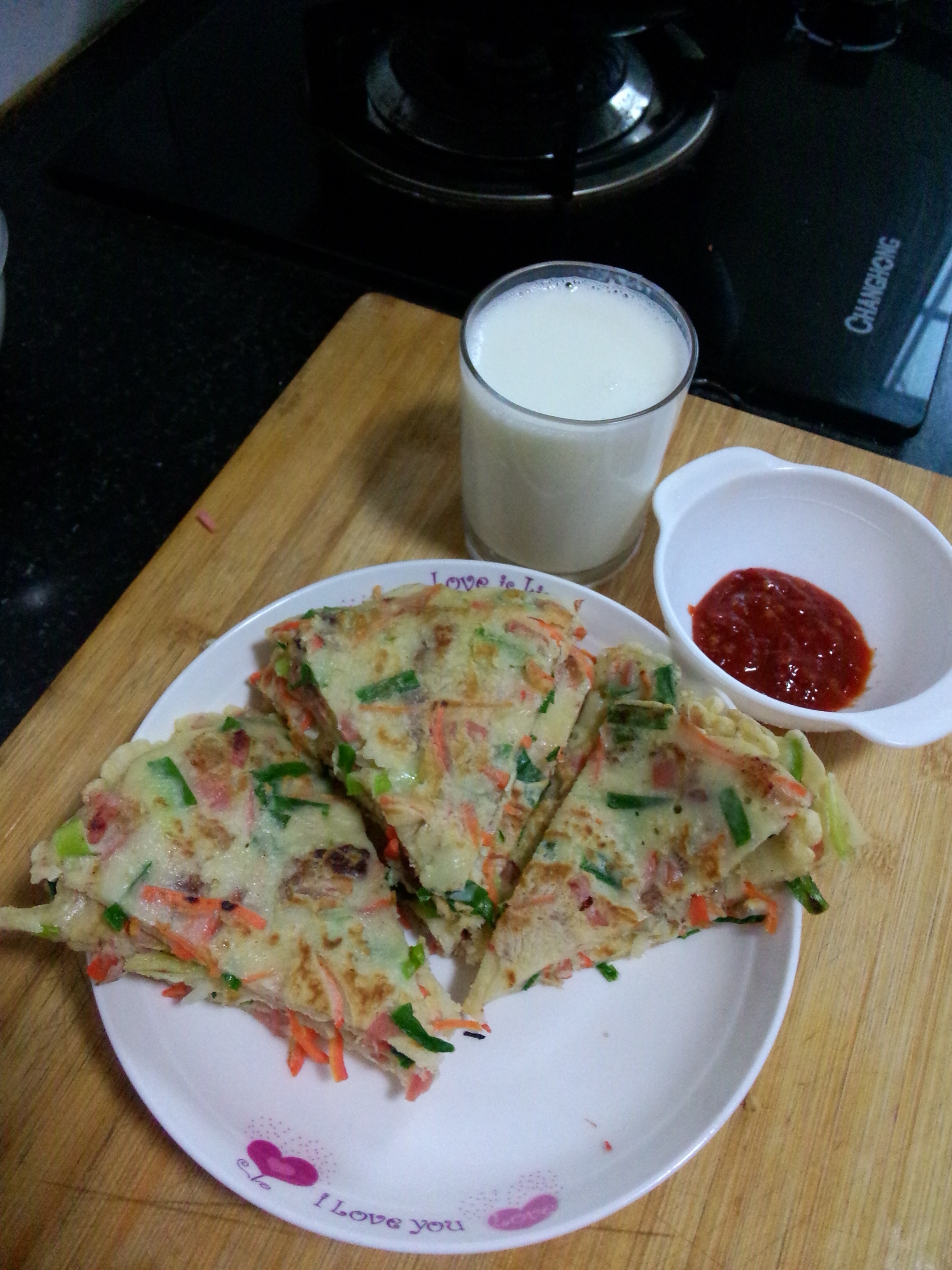 鸡蛋蔬菜煎饼