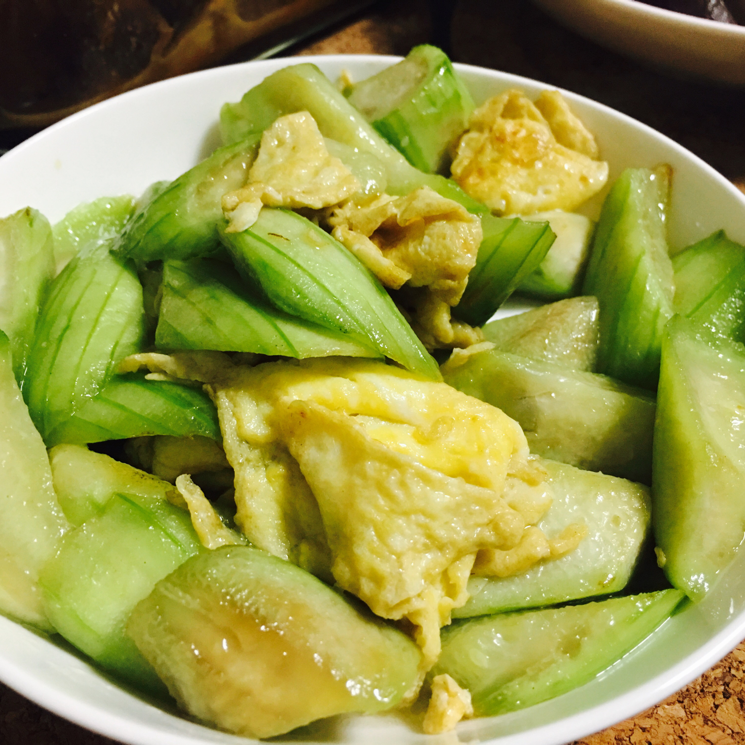 丝瓜炒蛋