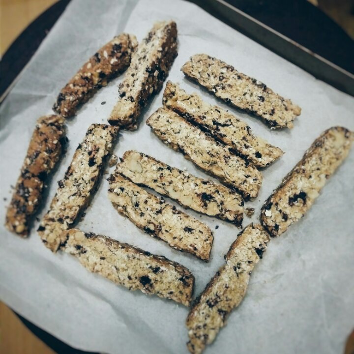 【健康零食】燕麦坚果意式脆饼