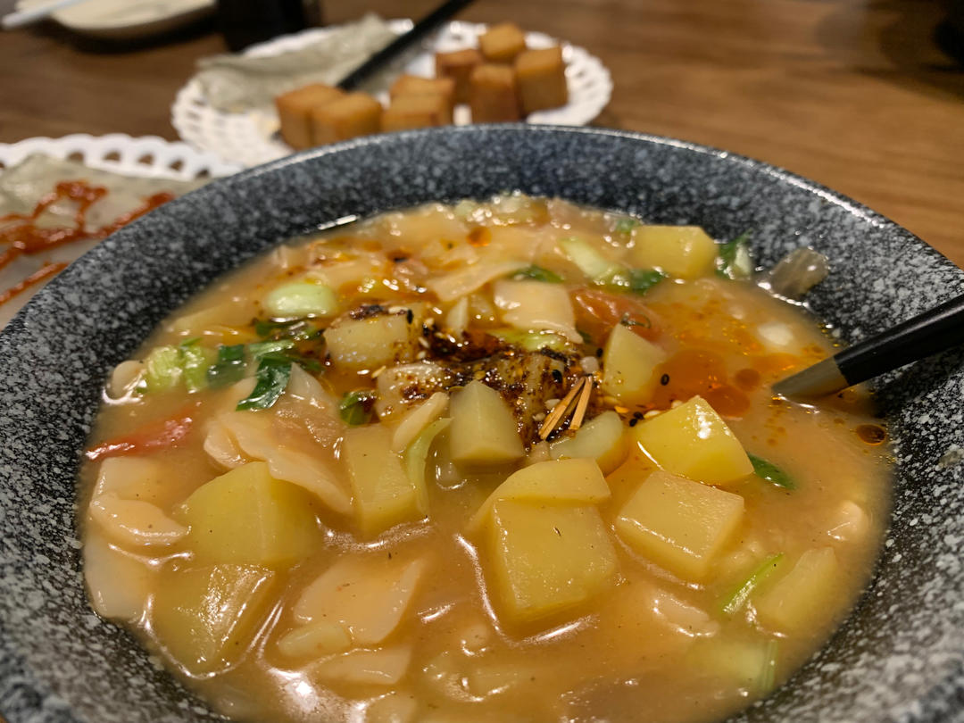 新疆揪片子“野”蘑菇汤饭 新手也可做