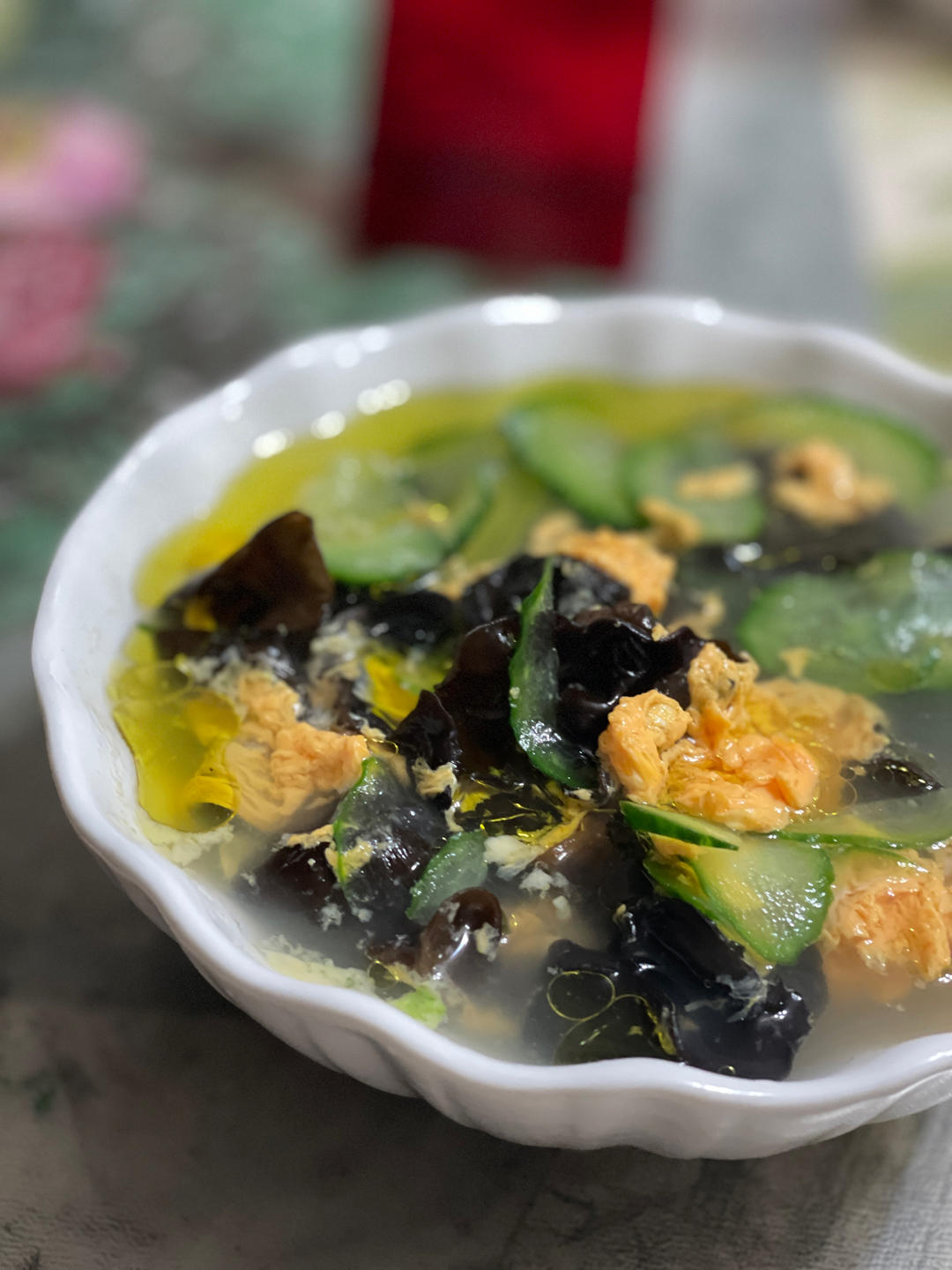 黄瓜木耳鸡蛋汤