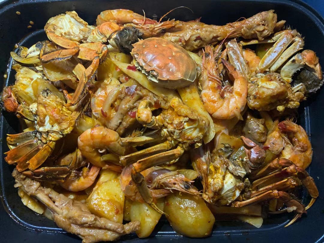 鸡脚肉蟹煲（自用菜谱）