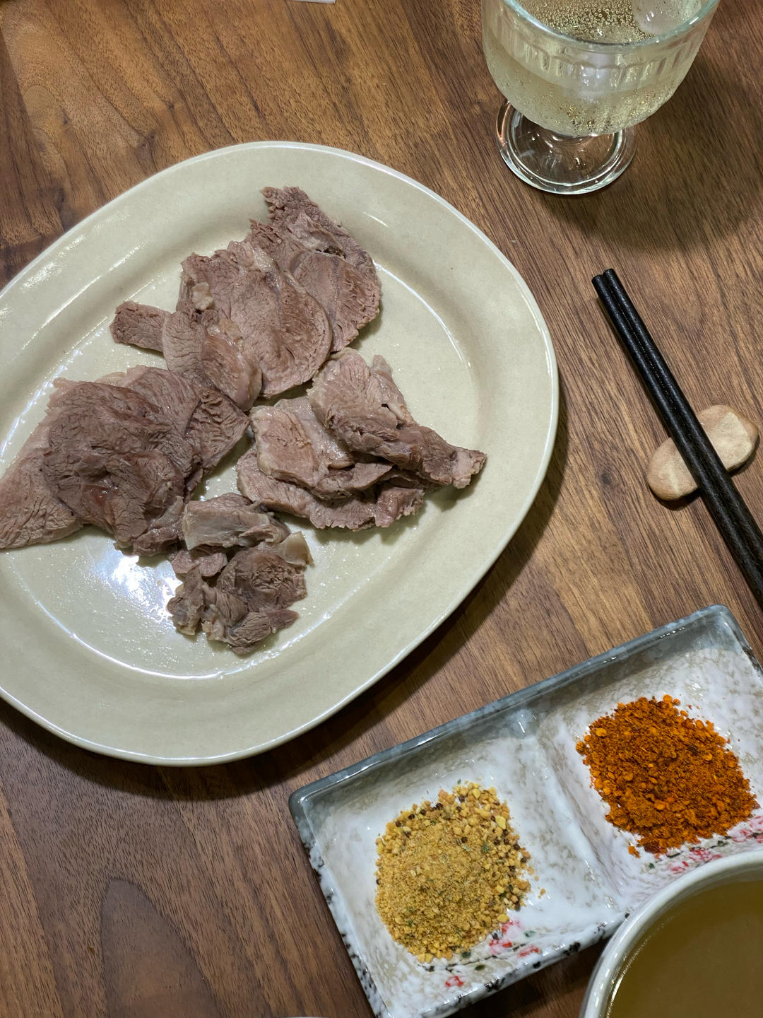 白切羊肉+清汤(三加三不加)