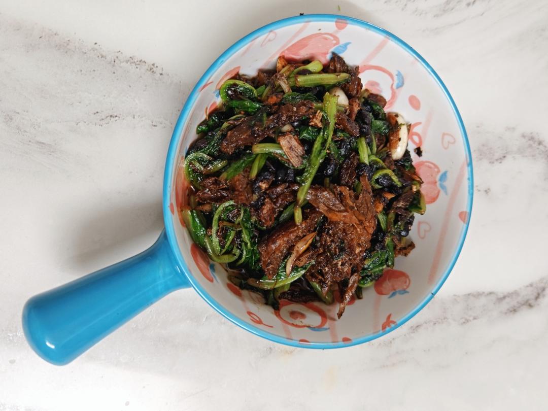 豆豉鲮鱼油麦菜
