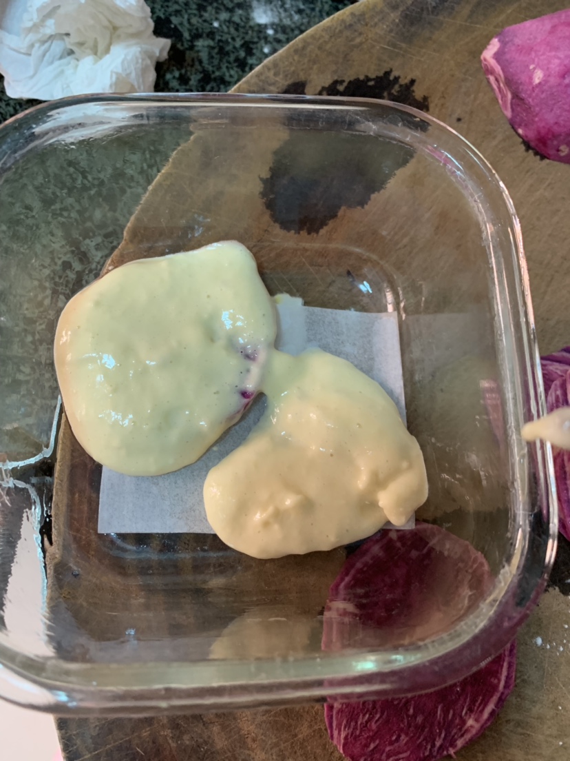 11月➕宝宝辅食——蔓越莓紫薯千层蛋糕的做法 步骤6