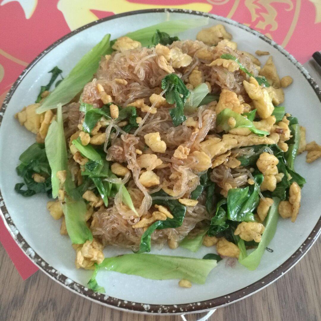 鸡蛋炒粉丝