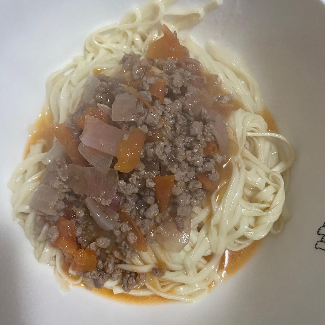 （完胜必胜客的）番茄肉酱意大利面～