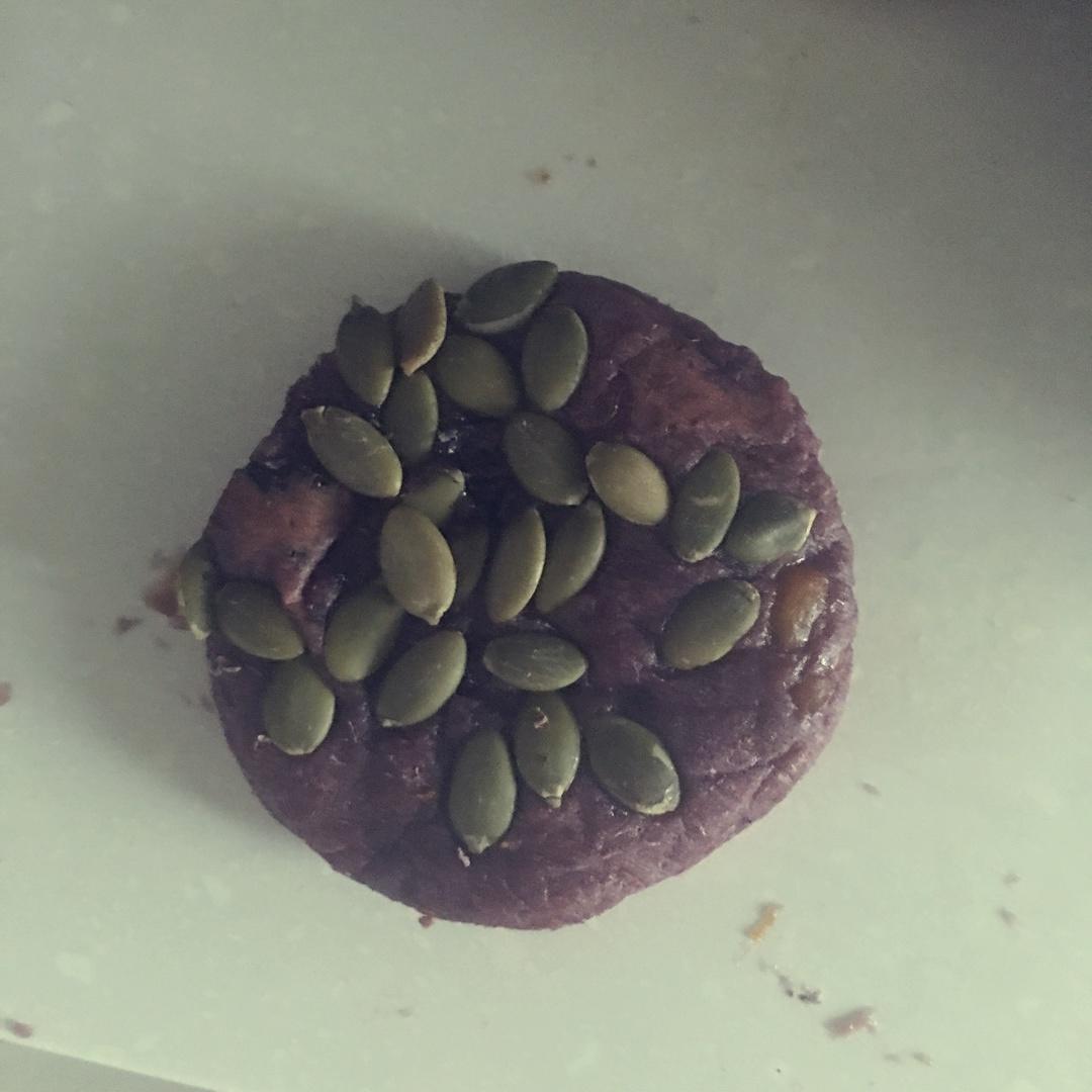 无糖无油紫薯南瓜糯米饼