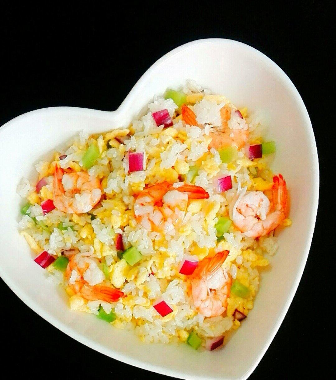 fhg花儿朵朵做的虾儿蛋炒饭
