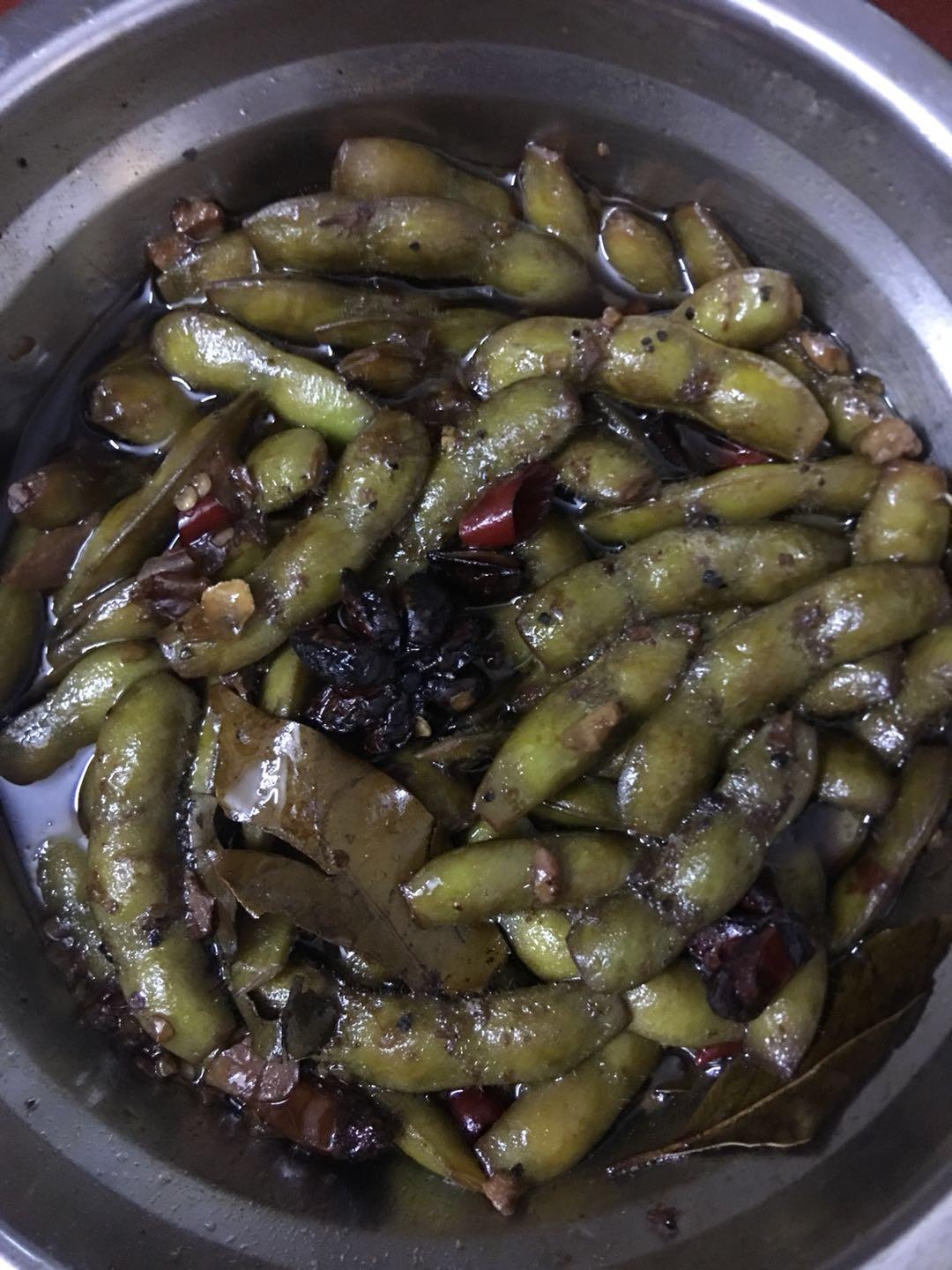 香辣煮毛豆.五香毛豆