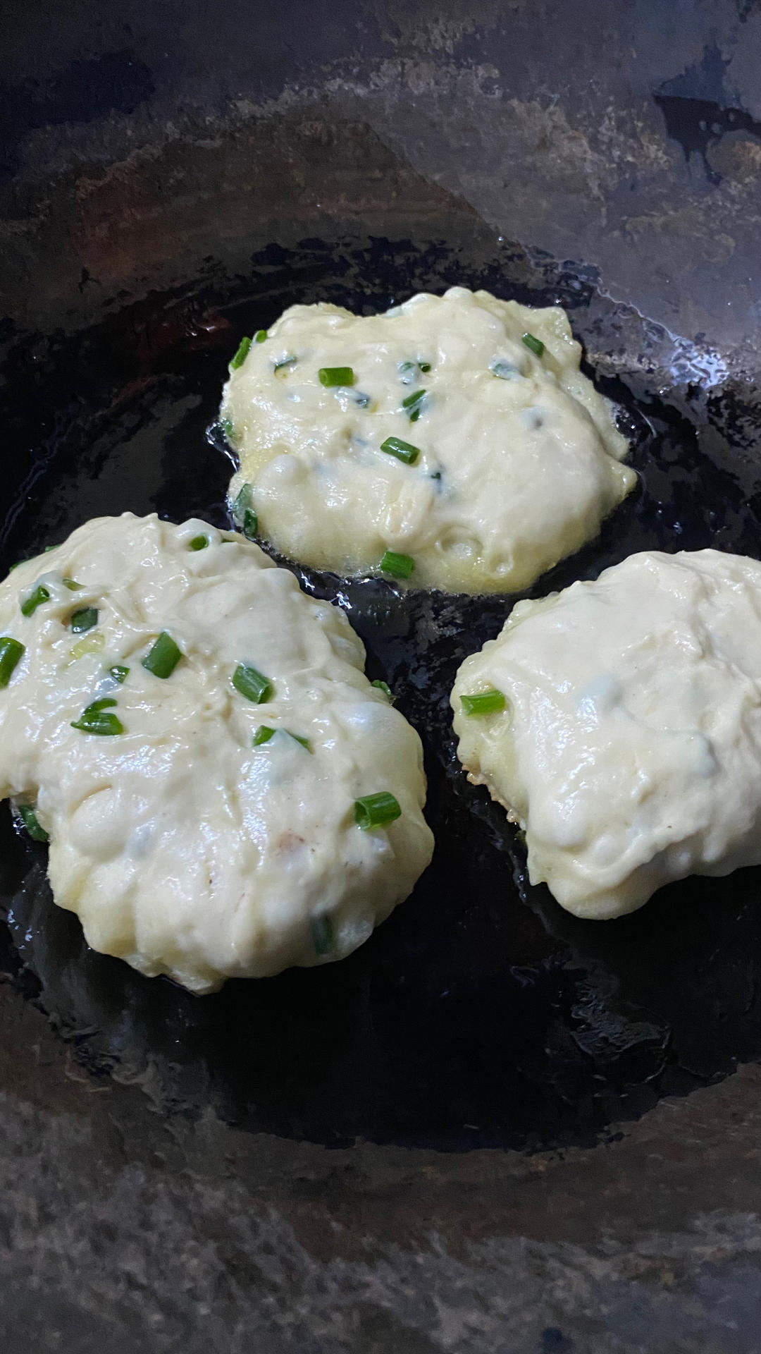 懒人葱油饼（🥢搅一搅就行）