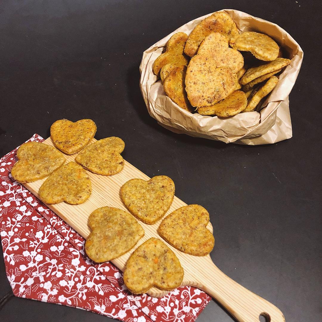 宠物饼干—胡萝卜牛肉燕麦零食饼干～