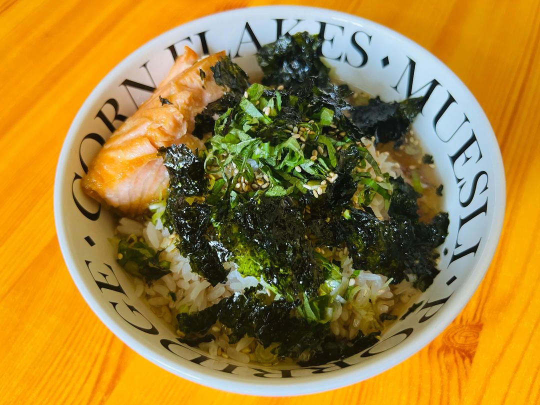三文鱼茶泡饭